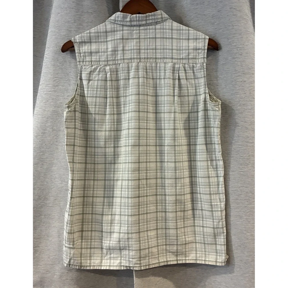 Vintage Northern Reflections Plaid Sleeveless Top Cottagecore Farmhouse